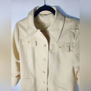Vintage Forecaster of Boston Fore~Tex Cream Trench Coat Size 11/12